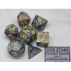 Dice Set Fest Poly Carousel-White (7)