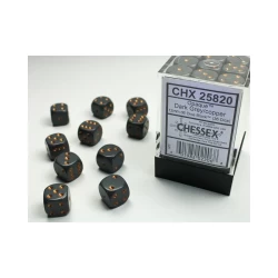Dice Set Opa Dk. Grey/Copper 12Mm (36) Dice Set Opa Dk. Grey/Copper 12Mm (36)