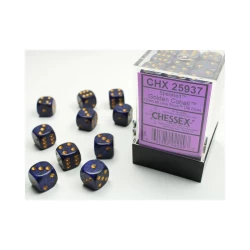 Dice Set Spec 12Mm Gold Cobalt D6 (36) Dice Set Spec 12Mm Gold Cobalt D6 (36)