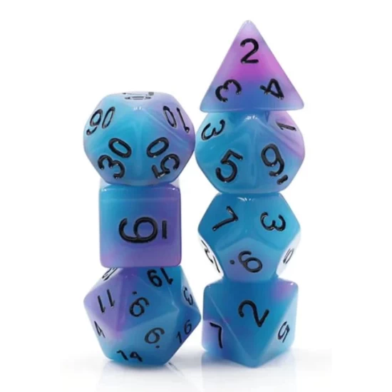 Glow In The Dark Supernova Rpg Dice Set