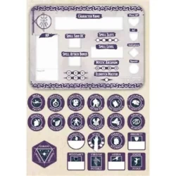 Dungeons And Dragons 5Th Warlock Token Set (22  And  Combat Tile)