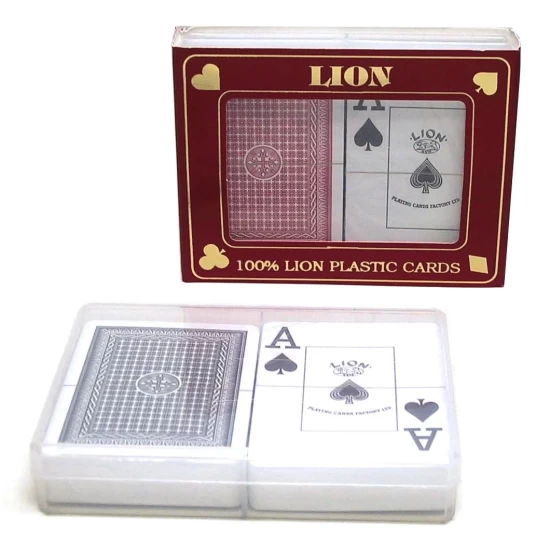 Poker Speelkrt.set Gr.index100% Plast.li