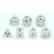Dobbelstenen Set Wit Marmer/Parelmoer