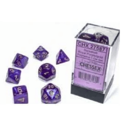 Borealis Polyhedral Royal Purple/Gold Luminary Dobbelsteen Set (7 Stuks) Borealis Polyhedral Royal Purple/Gold Luminary Dobbelsteen Set (7 Stuks)