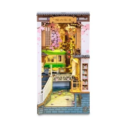 Robotime Diy Book Nook Boekensteun Sakura Densya Tgb01 185X10X242Cm
