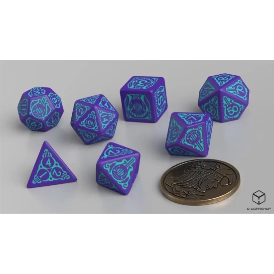 The Witcher Dice Set – Dandelion – Half A Century Of Poetry (7 Pcs + Coin) (U)