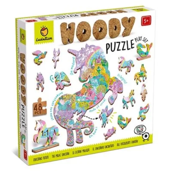 Woody Puzzel - Eenhoorn Woody Puzzel - Eenhoorn